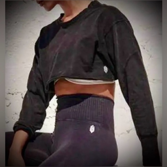 FP Movement by Free People Tops - Free People Black Crop Top NWT